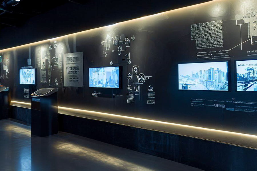展廳設(shè)計(jì)，展廳設(shè)計(jì)效果圖，九來(lái)九往展廳設(shè)計(jì)公司