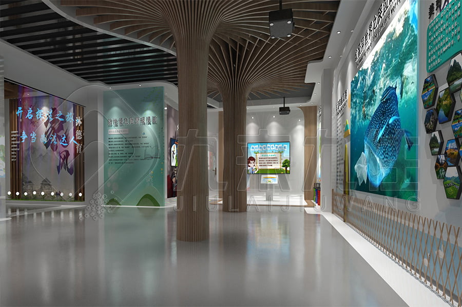 道德與法制教育展廳，法治文化主題展館裝修，司法局普法主題展廳設計平面圖