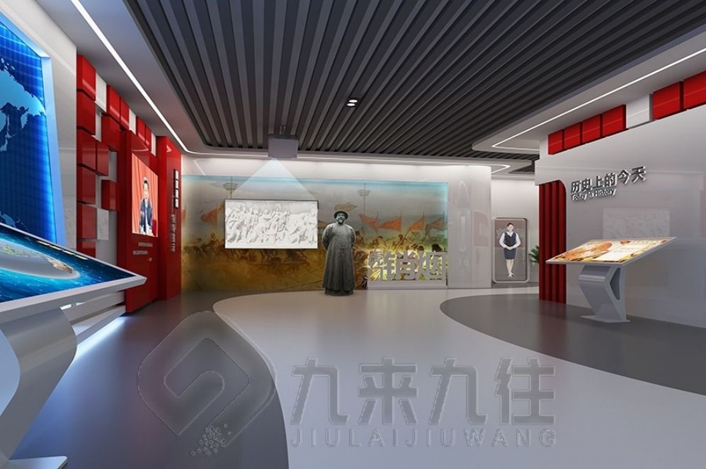 國防動員教育基地,互動多媒體展廳,展廳設(shè)計方案
